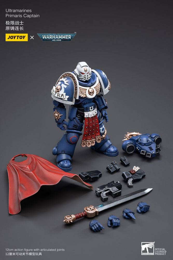 Warhammer 40k: Ultramarines: Primaris Captain: Action Figure - Joy Toy Action Figures