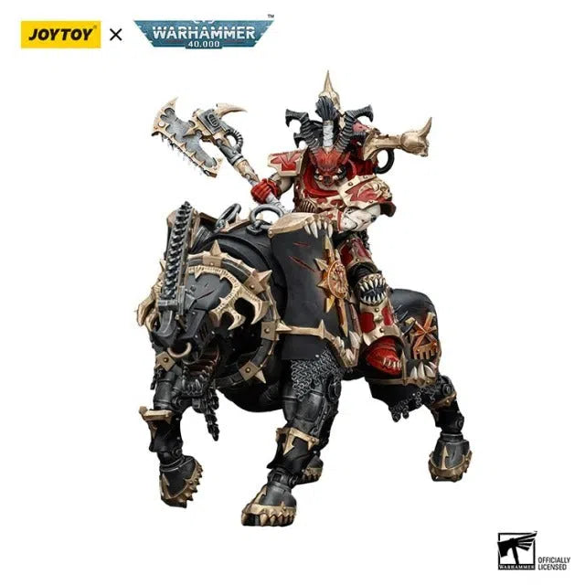 Warhammer 40k: World Eaters: Lord Invocatus with Khrone Juggernaut Daemon: Action Figure: Joy Toy Joy Toy
