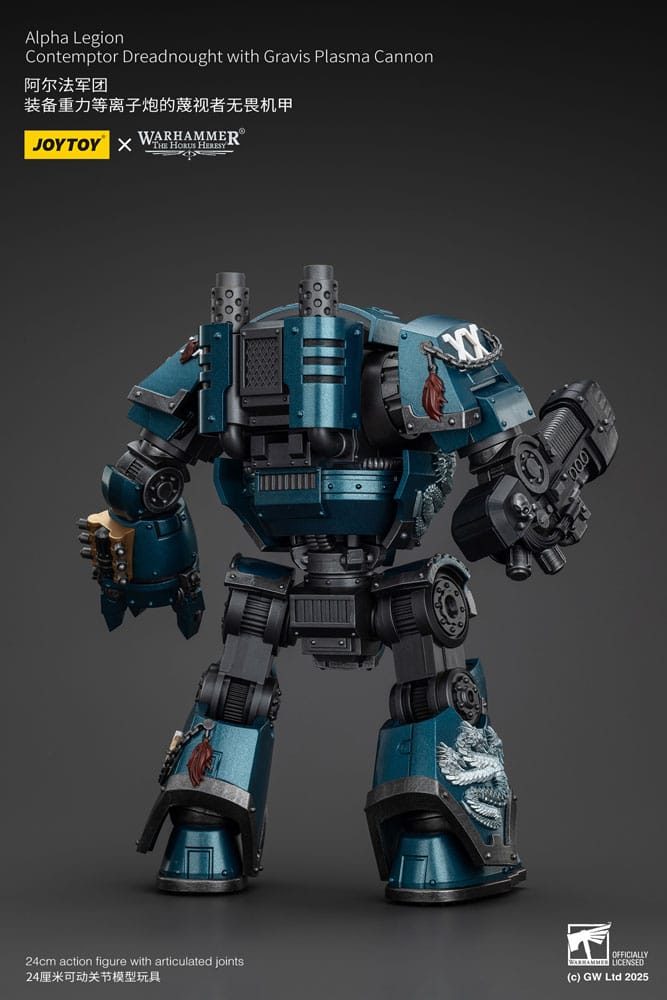 Warhammer The Horus Heresy Action Figure Alpha Legion Contemptor Dreadnought with Gravis Plasma Cannon 25 cm - Joy Toy Action Figures