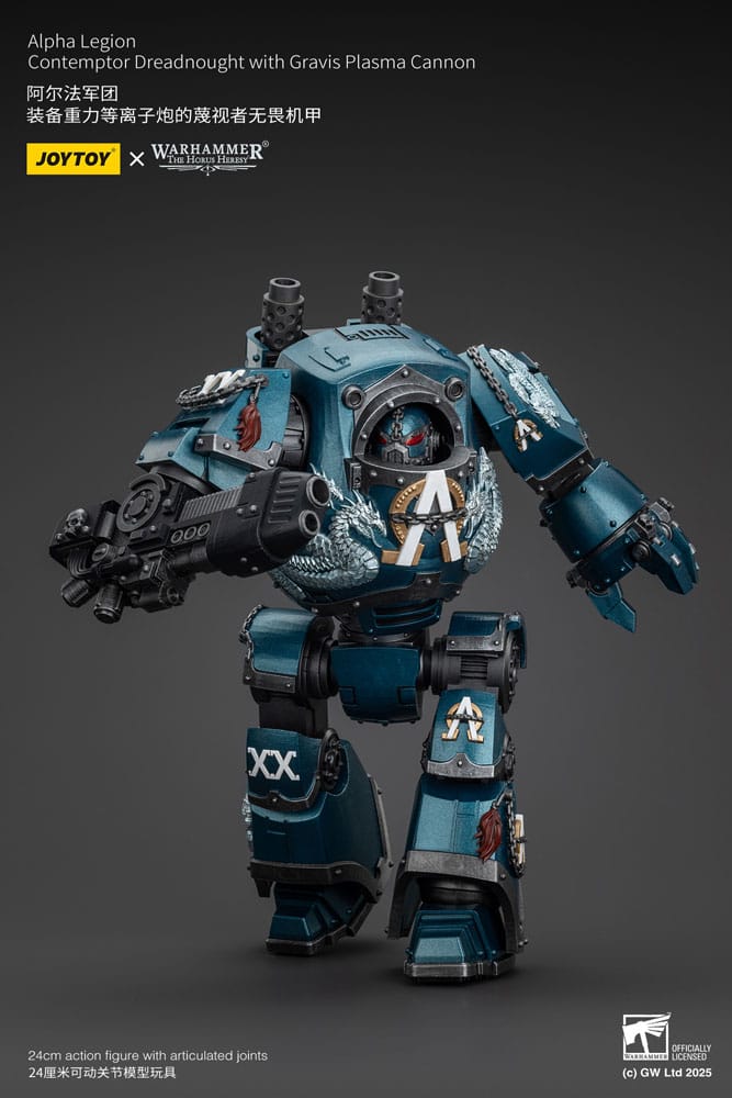 Warhammer The Horus Heresy Action Figure Alpha Legion Contemptor Dreadnought with Gravis Plasma Cannon 25 cm - Joy Toy Action Figures