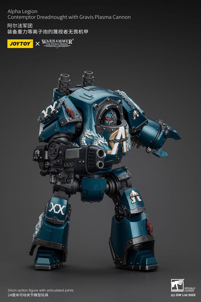 Warhammer The Horus Heresy Action Figure Alpha Legion Contemptor Dreadnought with Gravis Plasma Cannon 25 cm - Joy Toy Action Figures