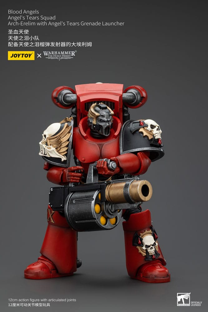 Warhammer The Horus Heresy Action Figure Blood Angels Angel's Tears Squad Arch-Erelim with Angel's Tears Grenade Launcher - Joy Toy Action Figures