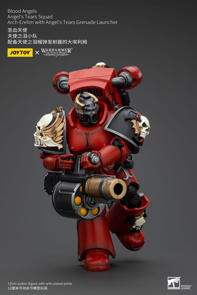 Warhammer The Horus Heresy Action Figure Blood Angels Angel's Tears Squad Arch-Erelim with Angel's Tears Grenade Launcher - Joy Toy Action Figures