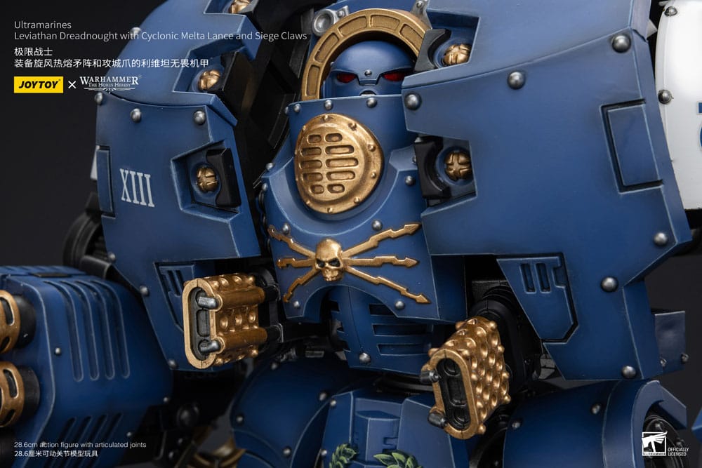 Warhammer The Horus Heresy Action Figure Ultramarines Leviathan Dreadnought with Cyclonic Melta Lance And Siege Claws - Joy Toy Action Figures