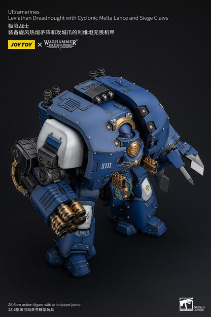 Warhammer The Horus Heresy Action Figure Ultramarines Leviathan Dreadnought with Cyclonic Melta Lance And Siege Claws - Joy Toy Action Figures