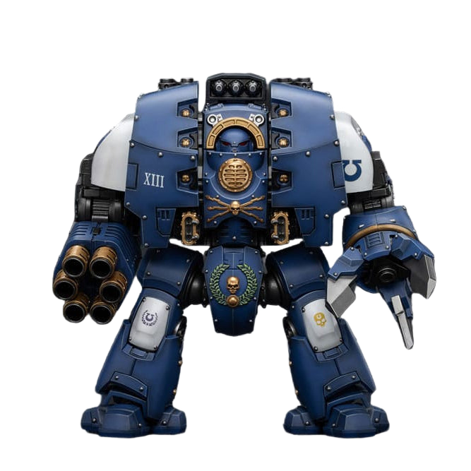 Warhammer The Horus Heresy Action Figure Ultramarines Leviathan Dreadnought with Cyclonic Melta Lance And Siege Claws - Joy Toy Action Figures