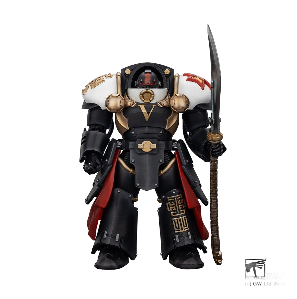 Warhammer The Horus Heresy Action Figure White Scars Ebon Keshig Terminator 1 with Power Glaive 13 cm - Joy Toy (CN) Action Figures