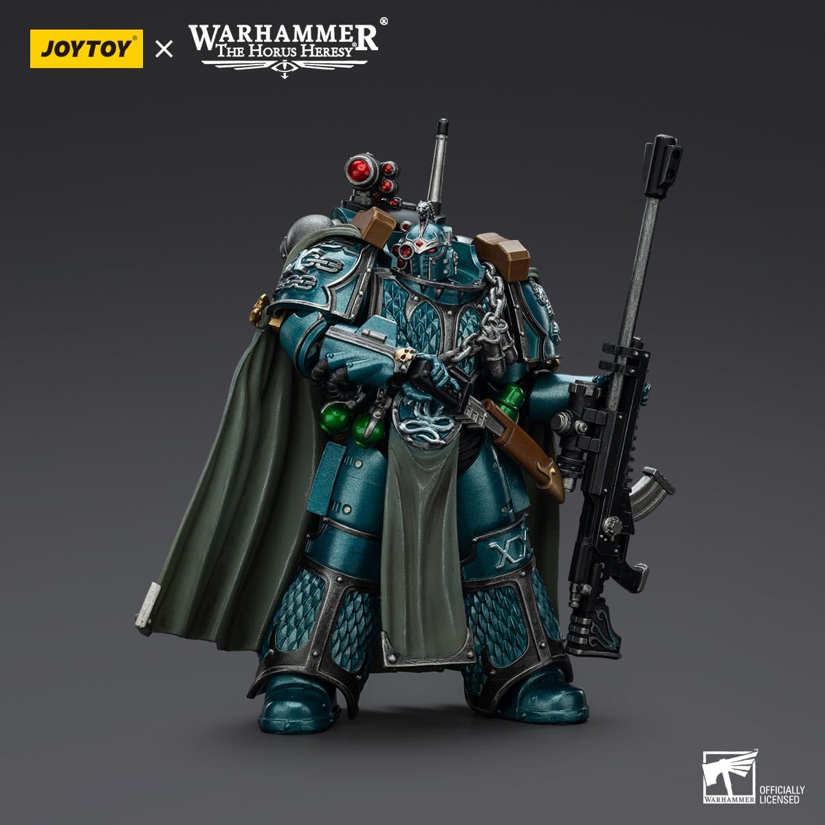 Warhammer: The Horus Heresy: Alpha Legion: Exodus: The One who is Many With Sniper Rifle And Power Daggere: Joy Toy by Joy Toy – Action Figure, [scale], UK stockist Planet Action Figures