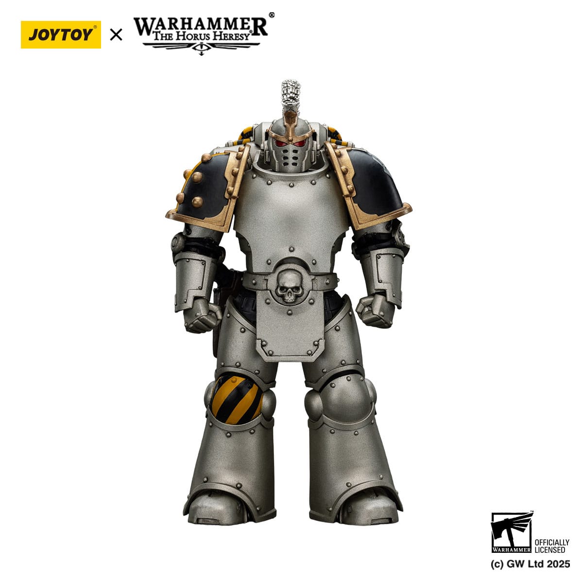 Warhammer: The Horus Heresy: Iron Warriors: Command Squad Chosen with Legion Standard - Joy Toy Action Figures