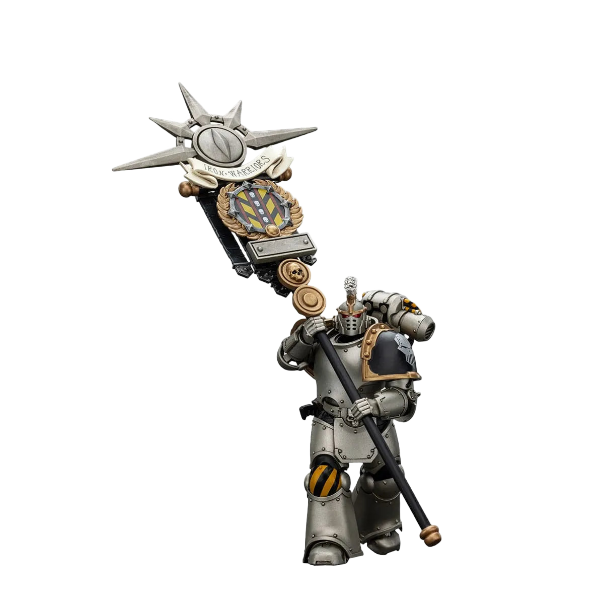 Warhammer: The Horus Heresy: Iron Warriors: Command Squad Chosen with Legion Standard - Joy Toy Action Figures