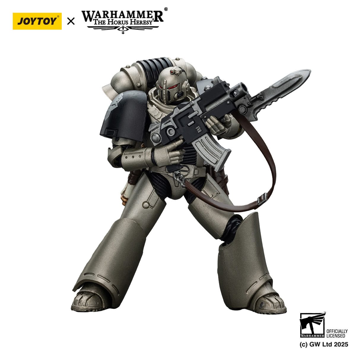 Warhammer: The Horus Heresy: Iron Warriors: MKVI Tactical Sergeant with Power Sword and Plasma Pistol: Action Figure: Joy Toy Joy Toy