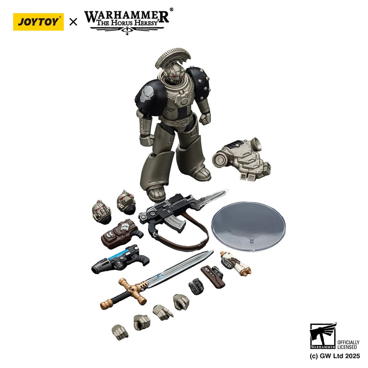 Warhammer: The Horus Heresy: Iron Warriors: MKVI Tactical Sergeant with Power Sword and Plasma Pistol: Action Figure: Joy Toy Joy Toy