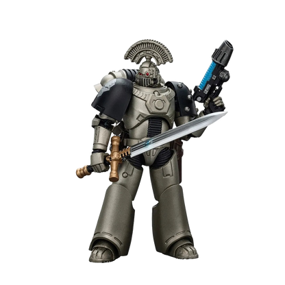 Warhammer: The Horus Heresy: Iron Warriors: MKVI Tactical Sergeant with Power Sword and Plasma Pistol - Joy Toy Action Figures