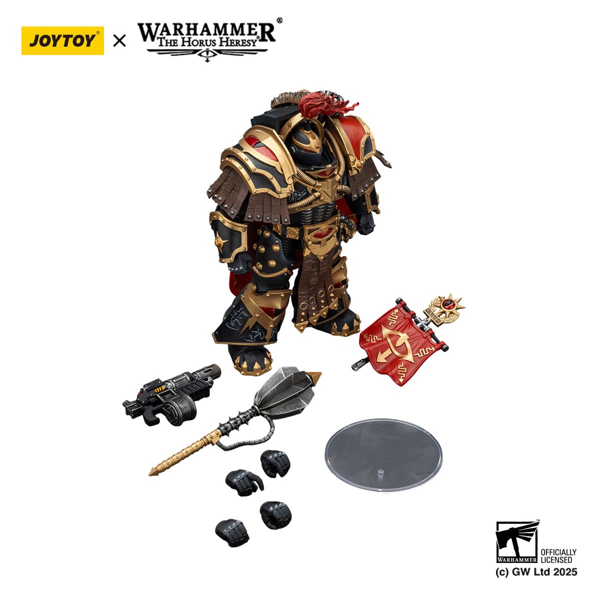 Warhammer: The Horus Heresy: Sons of Horus: Legion Cataphractii Praetorwith Combi-Melta and Power Maul: Action Figure - Joy Toy Action Figures