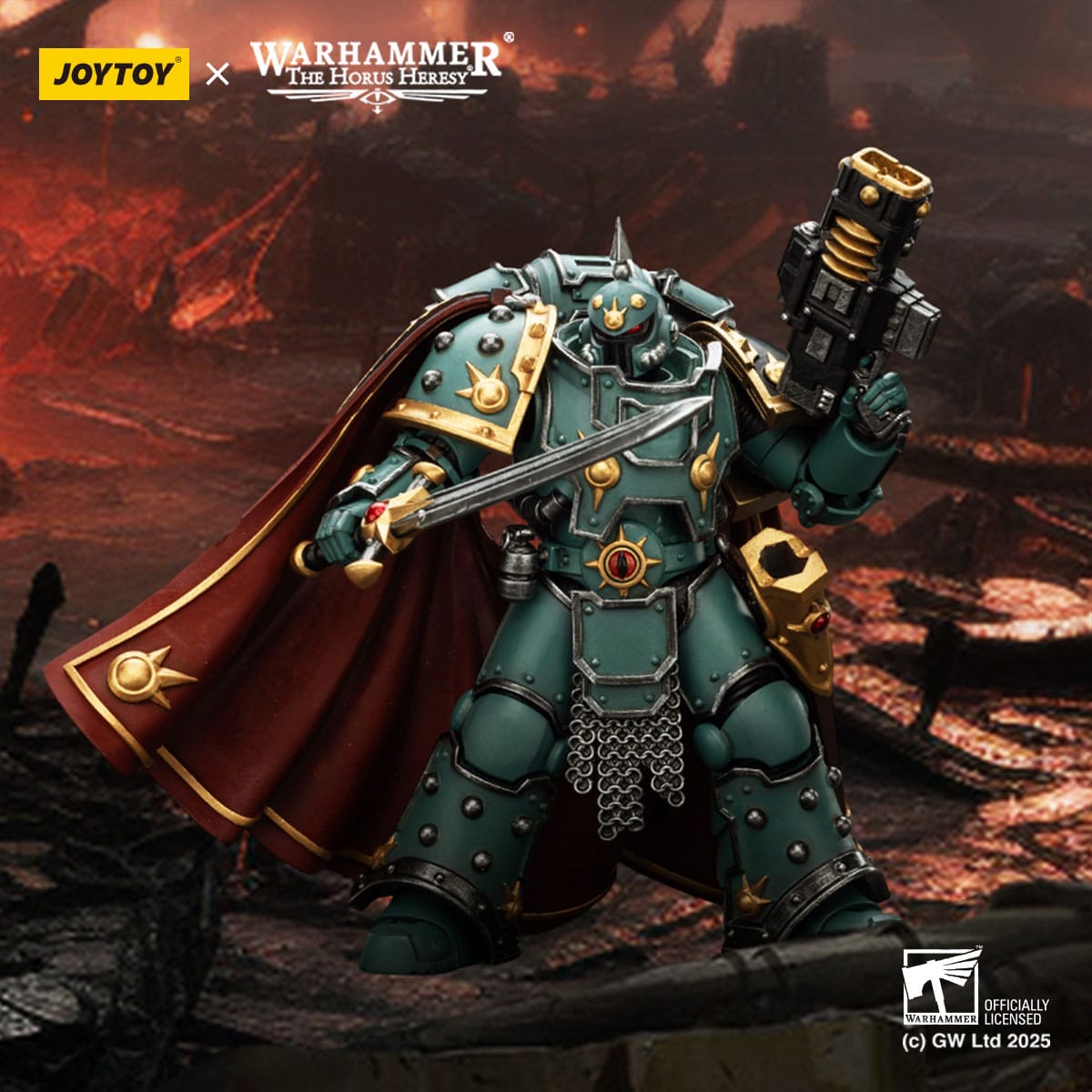 Warhammer: The Horus Heresy: Sons of Horus: Legion Champion: 1/18 Scale Action Figure - Joy Toy Action Figure