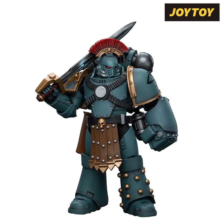 Warhammer: The Horus Heresy: Sons of Horus: MKIV Tactical Squad Sergeant with Power Fist: Action Figure - Joy Toy Action Figures