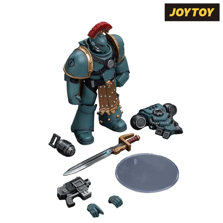 Warhammer: The Horus Heresy: Sons of Horus: MKIV Tactical Squad Sergeant with Power Fist: Action Figure - Joy Toy Action Figures