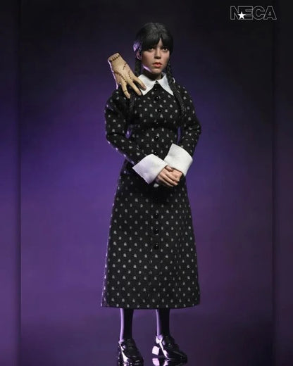 Wednesday: Wednesday Addams (Classic Dress): 8" Clothed Action Figure - Neca Action Figure