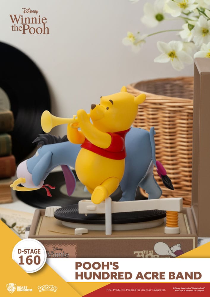 Winnie the Pooh Record Player Series PVC figure Pooh's Hundred Acre Band 12 cm - Beast Kingdom Toys Action Figures