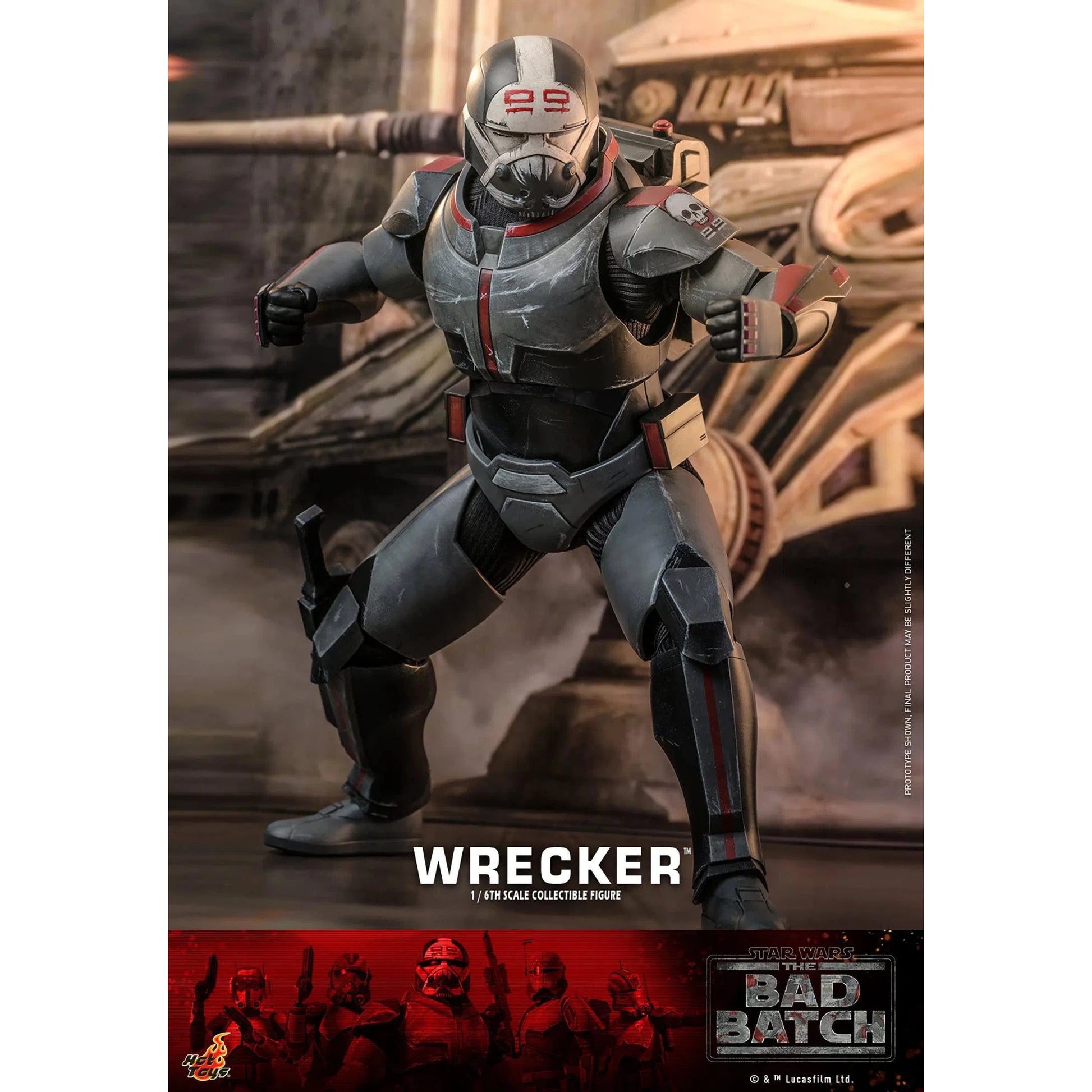 Wrecker: Star Wars: The Bad Batch Hot Toys