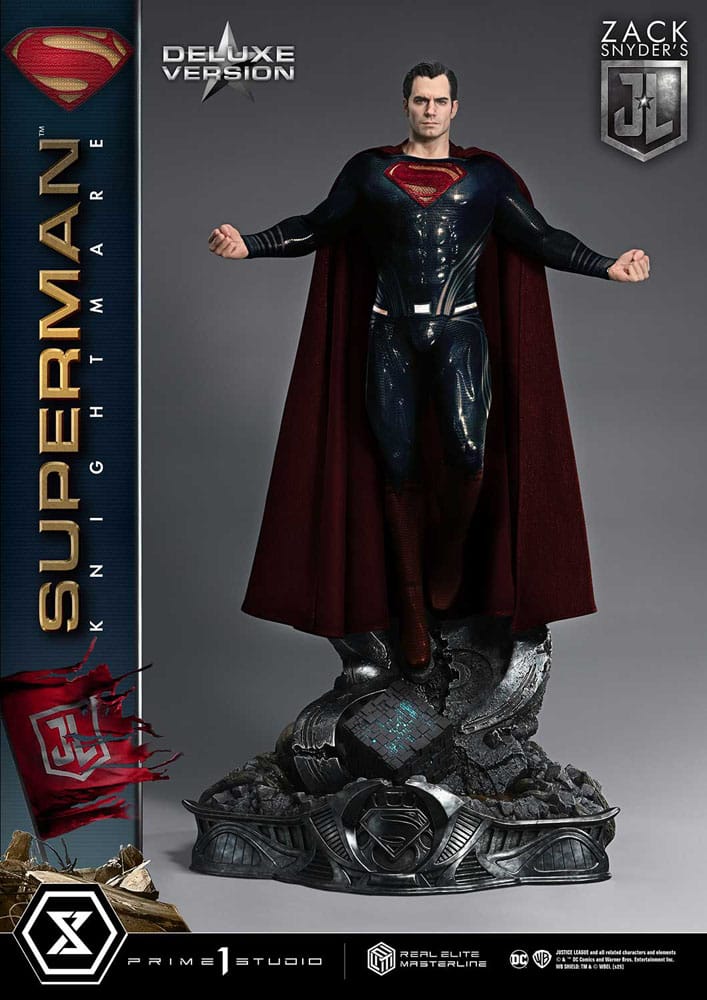 Zack Snyder's Justice League Real Elite Masterline Series Statue 1/3 Superman Knightmare Color Edition Deluxe Ver. 95 cm - Prime 1 Studio Statues