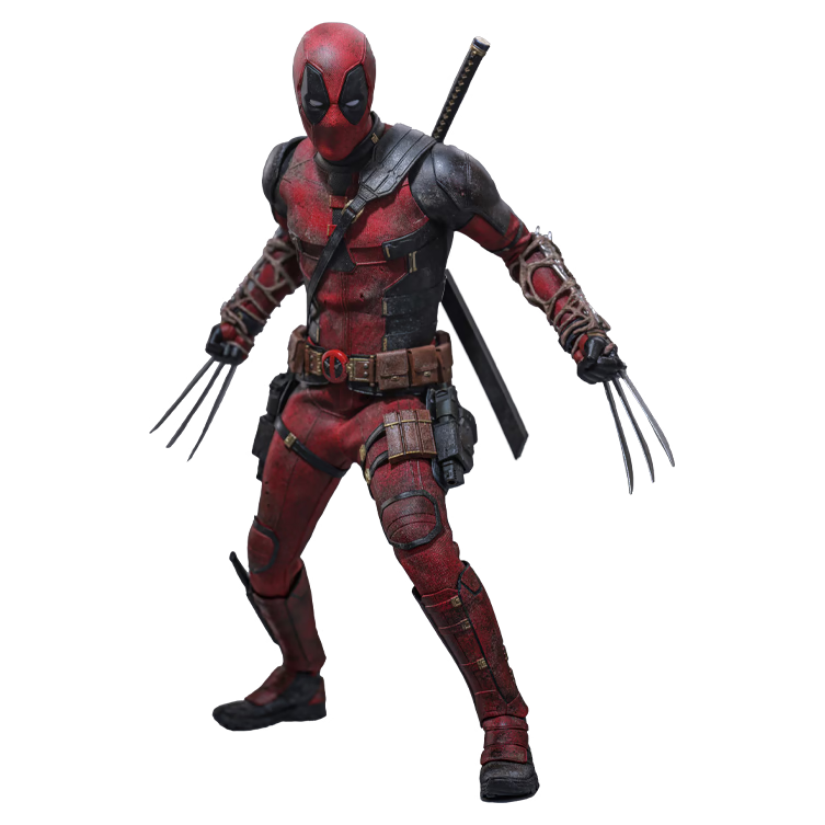 Deadpool & Wolverine: Deadpool: Battling Version: 1/6th Scale Action Figure: Hot Toys