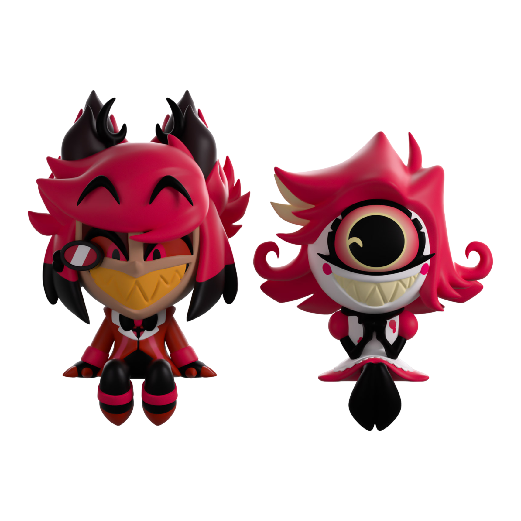 Hazbin Hotel: Alastor and Niffty Monitor Buddiez: Vinyl Figure: YouTooz