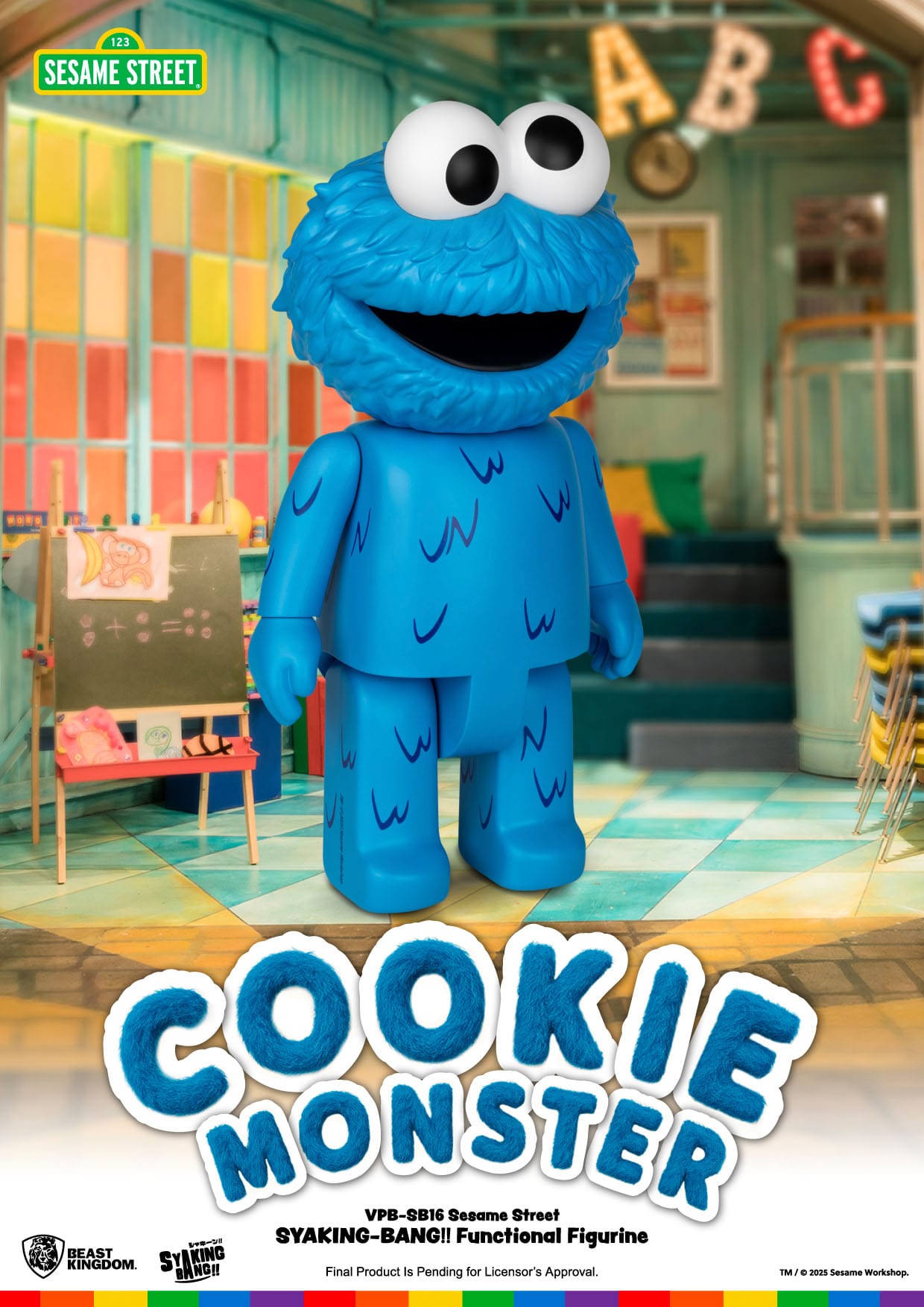 Sesame Street: Cookie Monster: Syaking-Bang!!: 47cm Piggy Bank