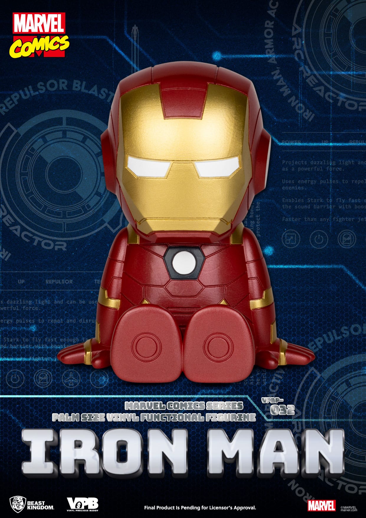 Marvel: Iron Man Palm-Sized Vinyl Piggy Bank