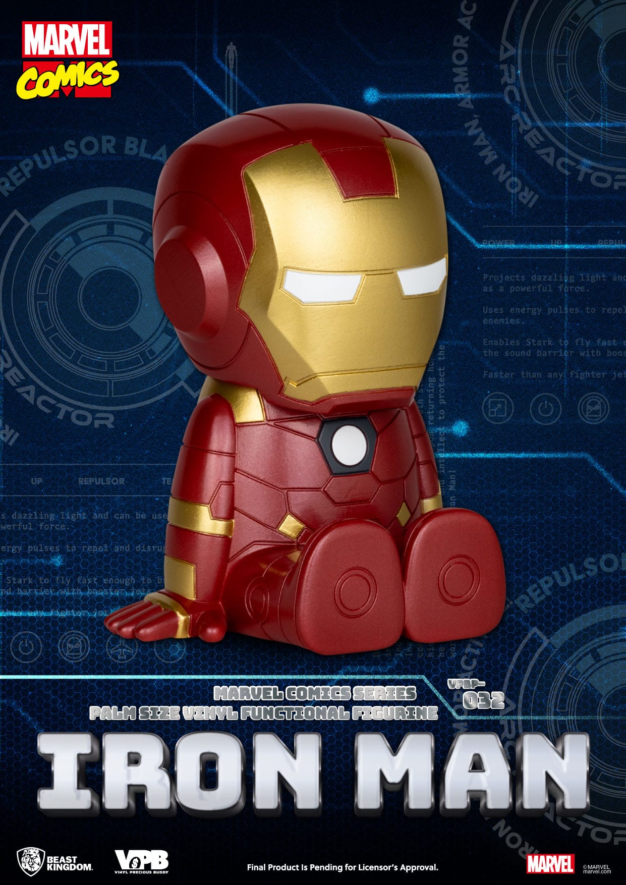 Marvel: Iron Man Palm-Sized Vinyl Piggy Bank
