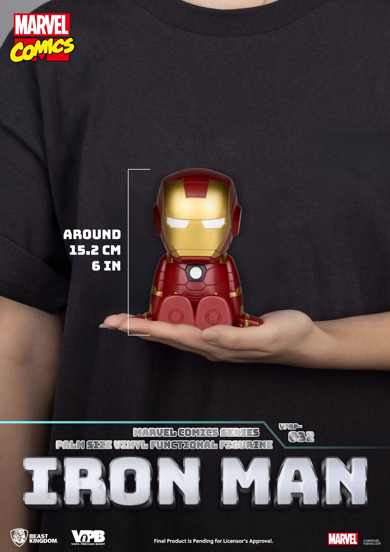 Marvel: Iron Man Palm-Sized Vinyl Piggy Bank