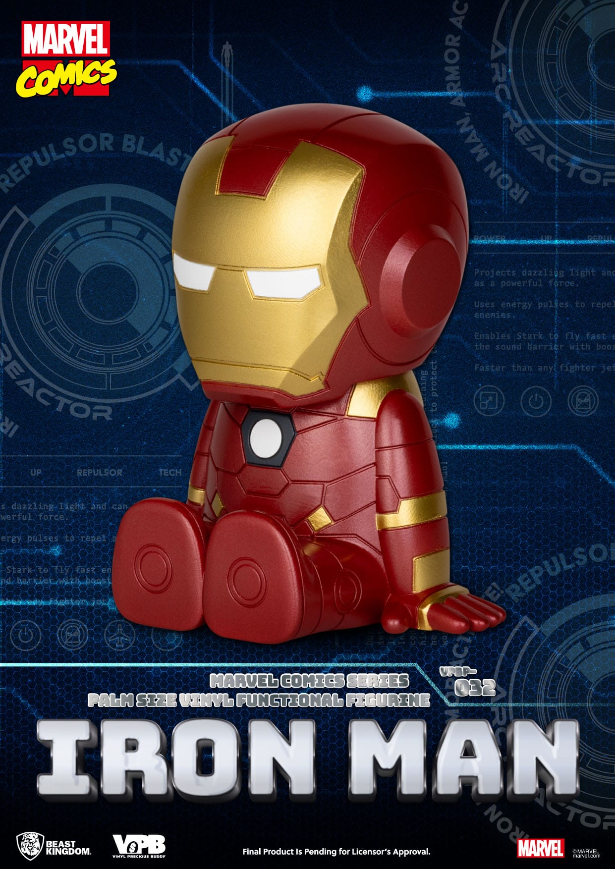 Marvel: Iron Man Palm-Sized Vinyl Piggy Bank
