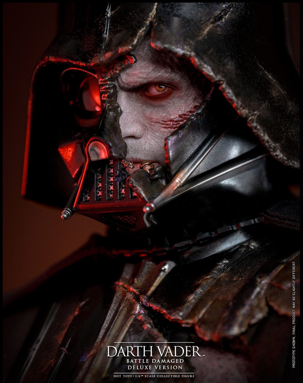 Star Wars DX45 Darth Vader (Battle Damaged) Deluxe 1/6th Scale Collectible Figure - Hot Toys Action Figures