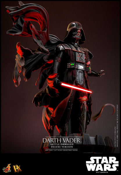 Star Wars DX45 Darth Vader (Battle Damaged) Deluxe 1/6th Scale Collectible Figure - Hot Toys Action Figures
