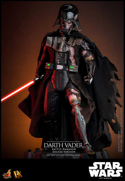 Star Wars DX45 Darth Vader (Battle Damaged) Deluxe 1/6th Scale Collectible Figure - Hot Toys Action Figures