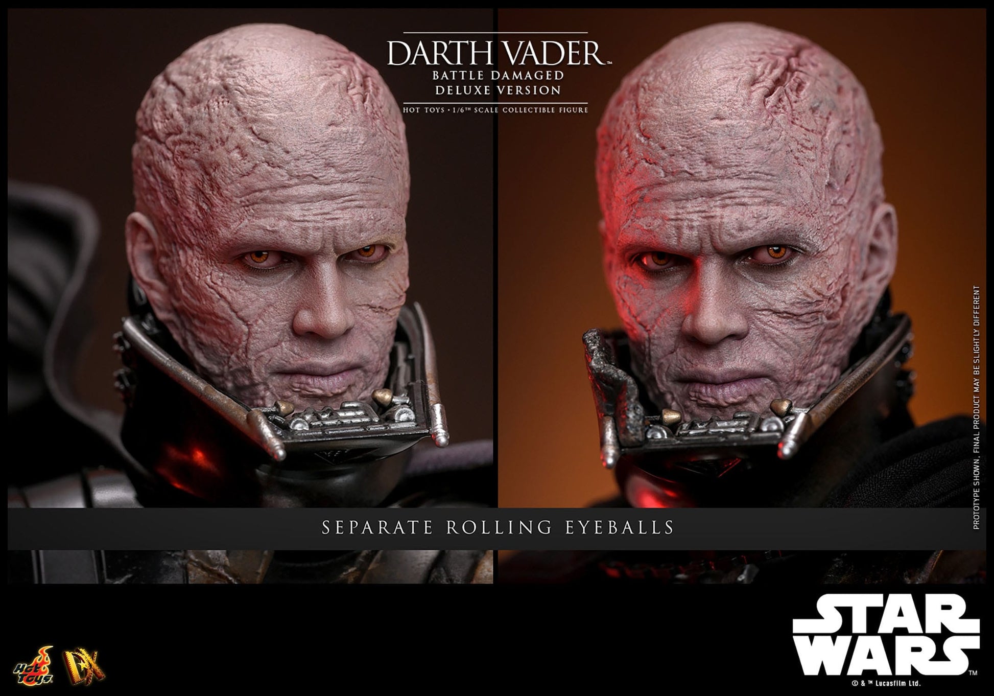 Star Wars DX45 Darth Vader (Battle Damaged) Deluxe 1/6th Scale Collectible Figure - Hot Toys Action Figures