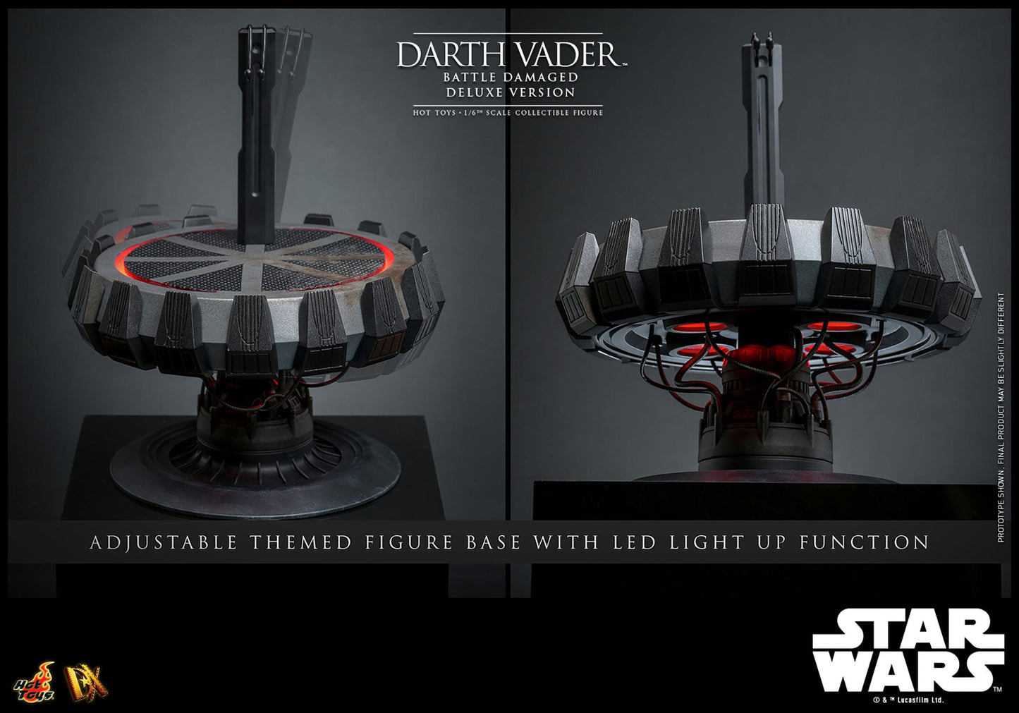 Star Wars DX45 Darth Vader (Battle Damaged) Deluxe 1/6th Scale Collectible Figure - Hot Toys Action Figures