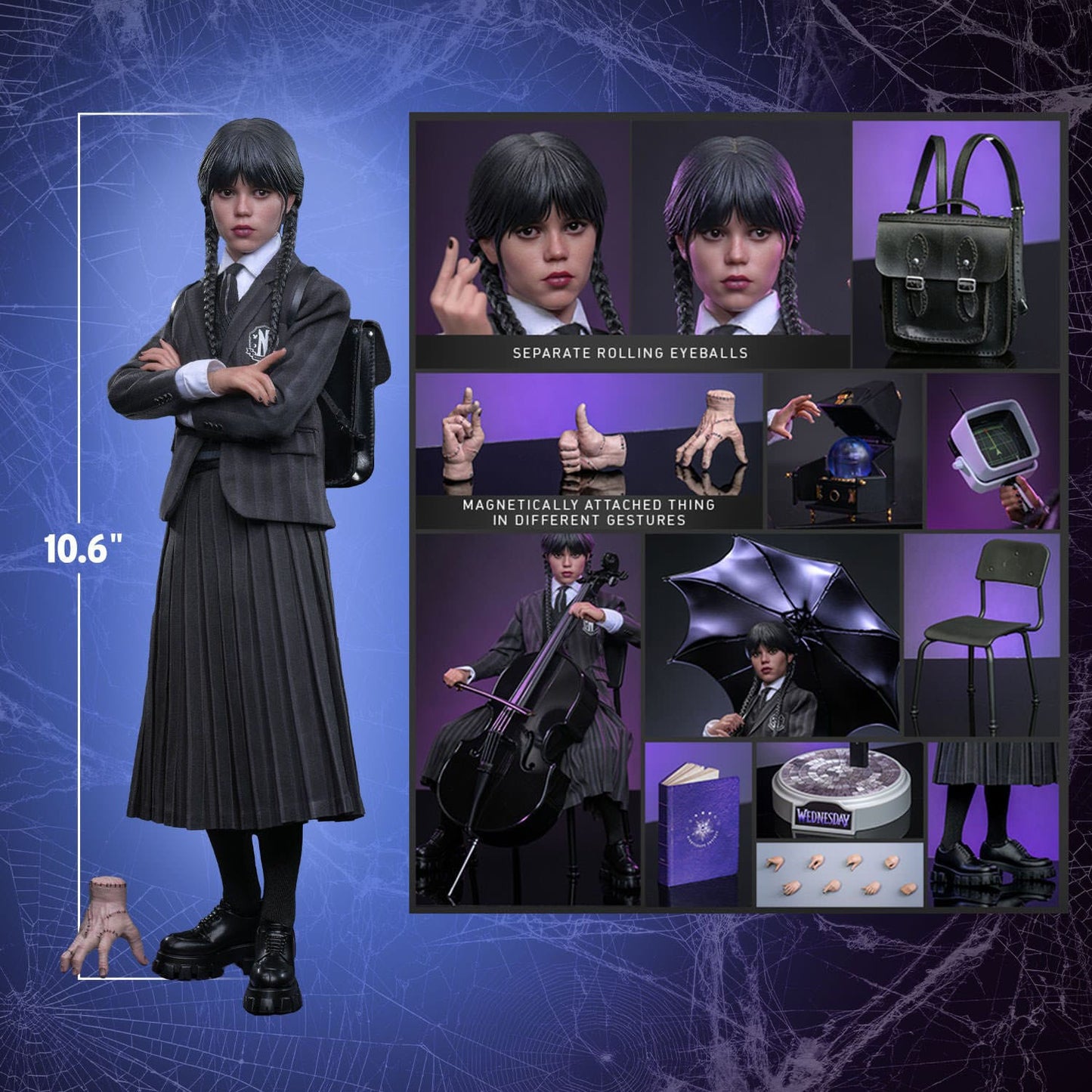 Wednesday: Wednesday Addams: 1/6th Action Figure