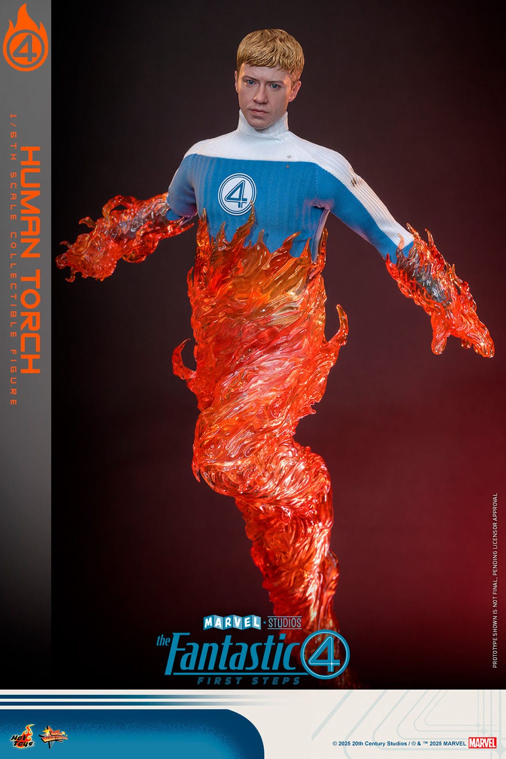 The Fantastic Four: First Steps: Johnny Storm "Human Torch": 1/6th Scale Action Figure
