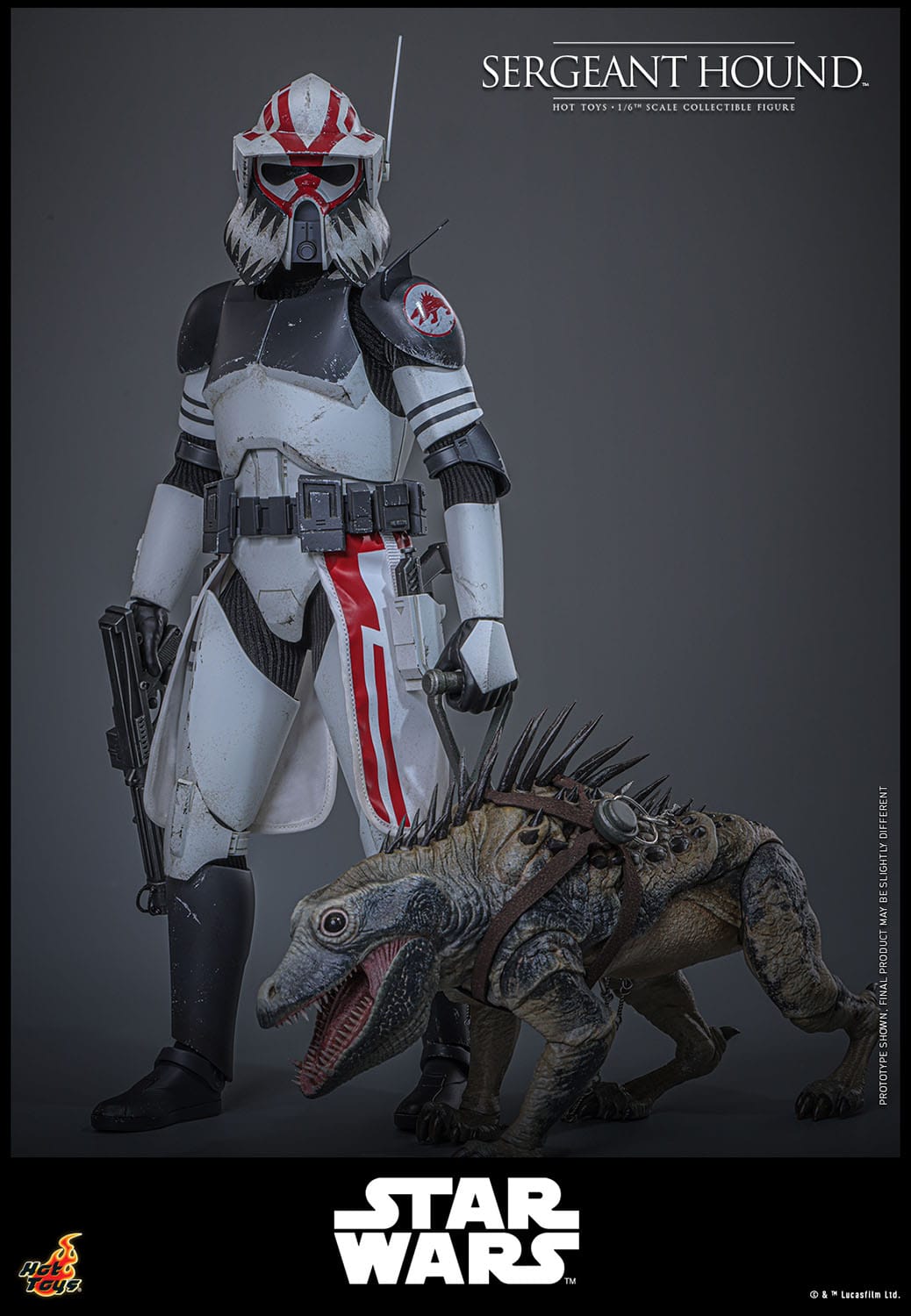 Star Wars: The Clone Wars: Sergeant Hound: 1/6th Scale Action Figure