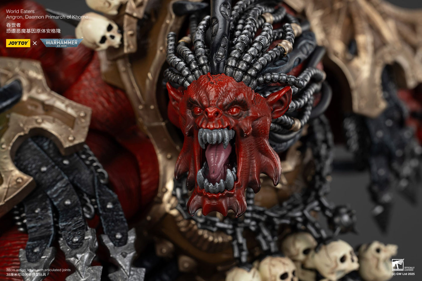 Warhammer 40K: World Eaters: Angron: Daemon Primarch of Khorne - Joy Toy Action Figures