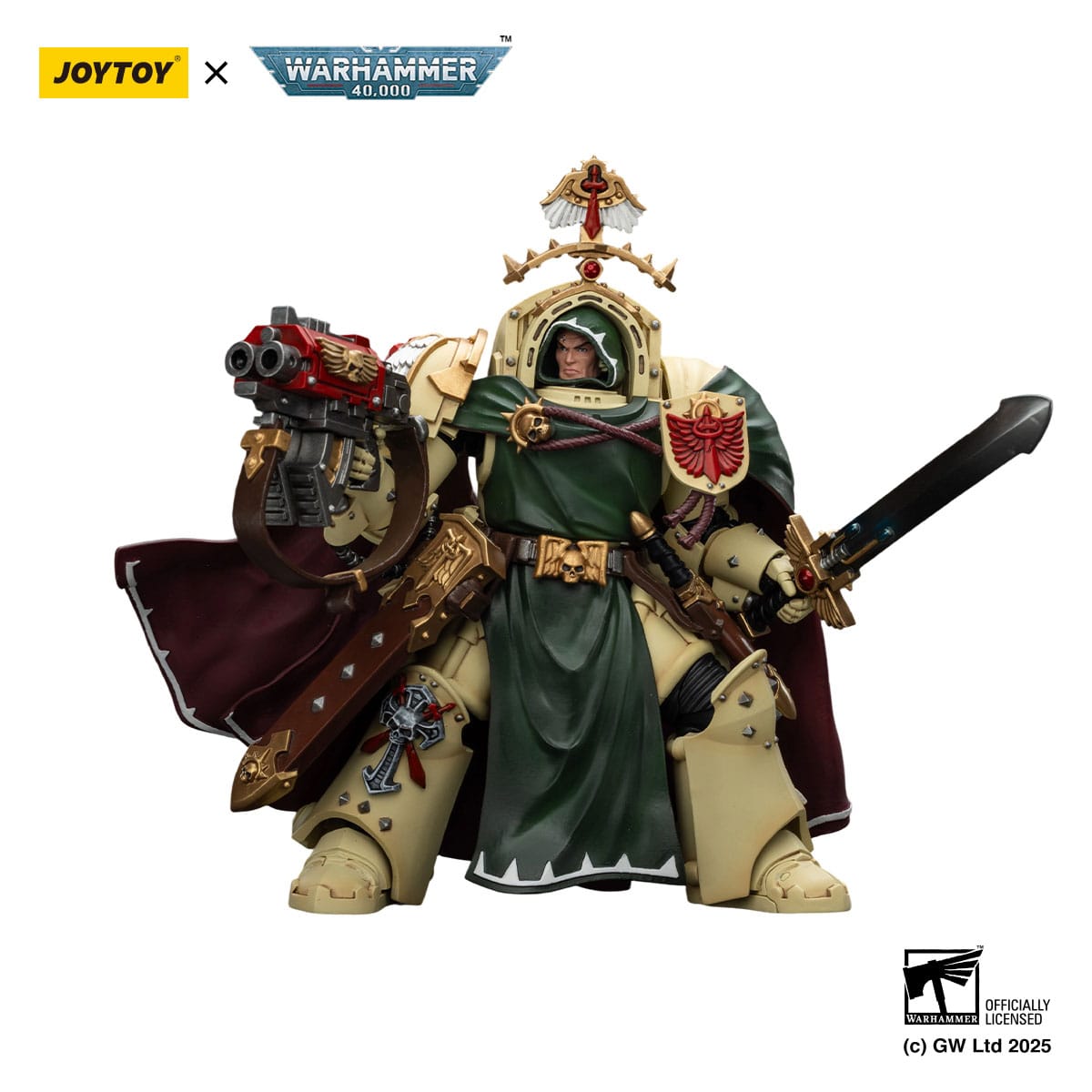 Warhammer 40,000: Dark Angels: Belial Grand Master of the Deathwing with the Sword of Silence and Storm Bolter: 1/18 Scale Action Figure