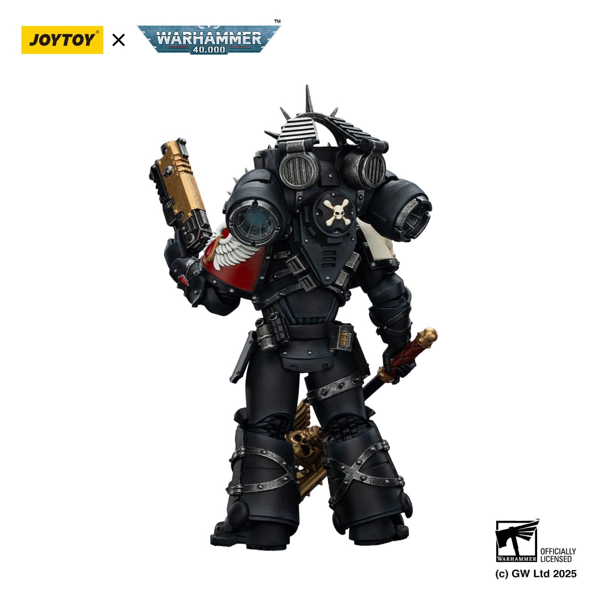 Warhammer 40,000: Blood Angels: Lemartes with Jump Pack Blood Crozius and Absolver Bolt Pistol: 1/18 Scale Action Figure