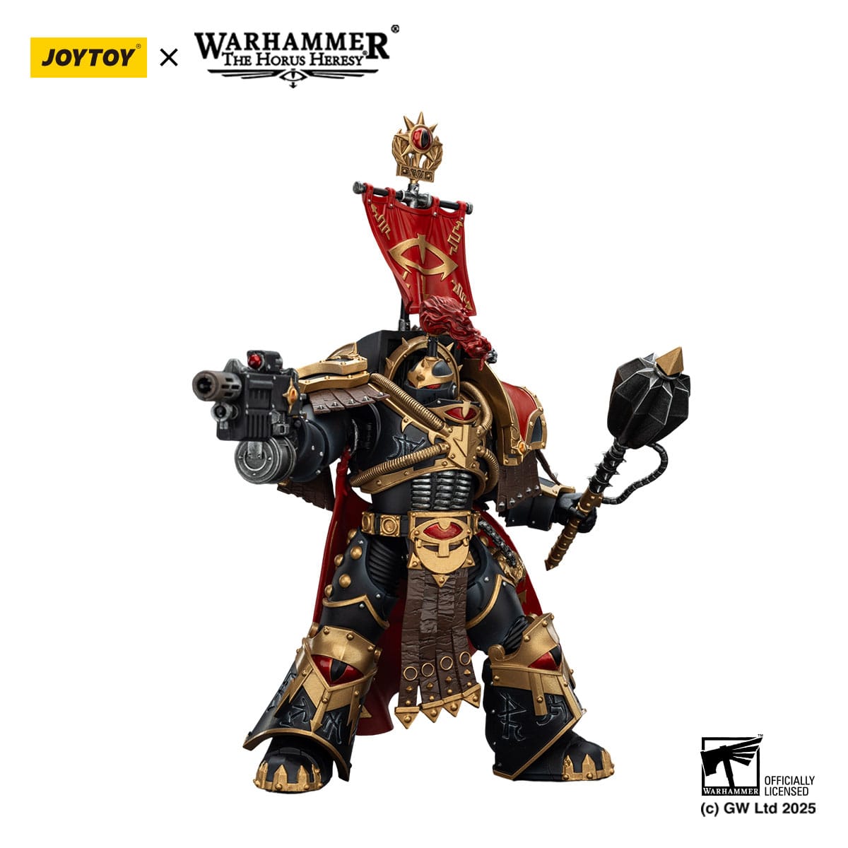 Warhammer: The Horus Heresy: Sons of Horus: Legion Cataphractii Praetorwith Combi-Melta and Power Maul: 1/18 Scale Action Figure