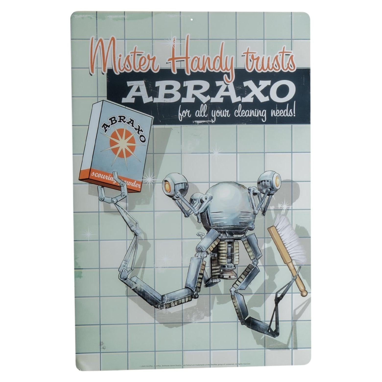 Fallout Metal Sign Mr. Handy - Trick Or Treat Studios Accessories & Memorabilia
