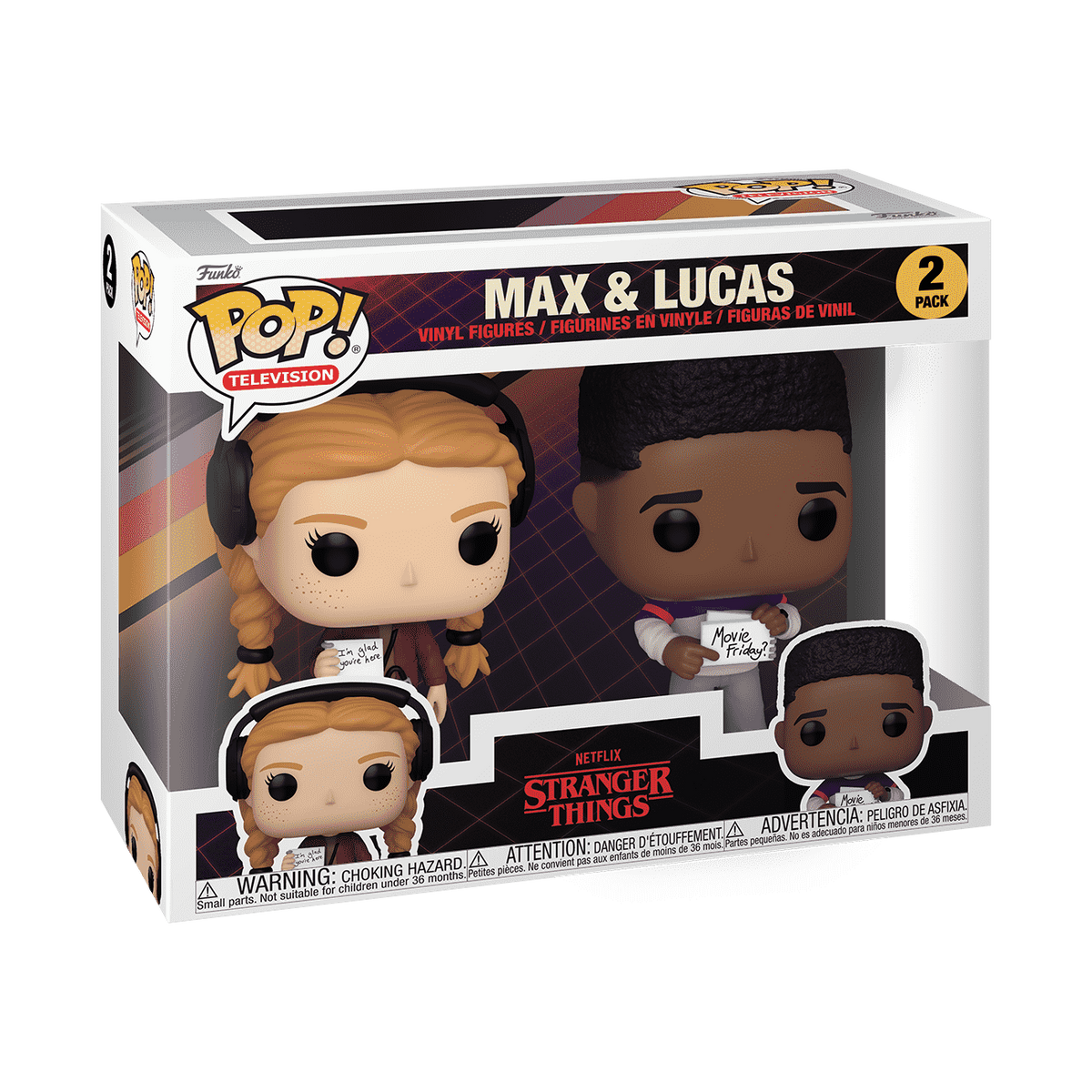 Stranger Things Funko POP! Max and Lucas 2-Pack #80139 – product packaging