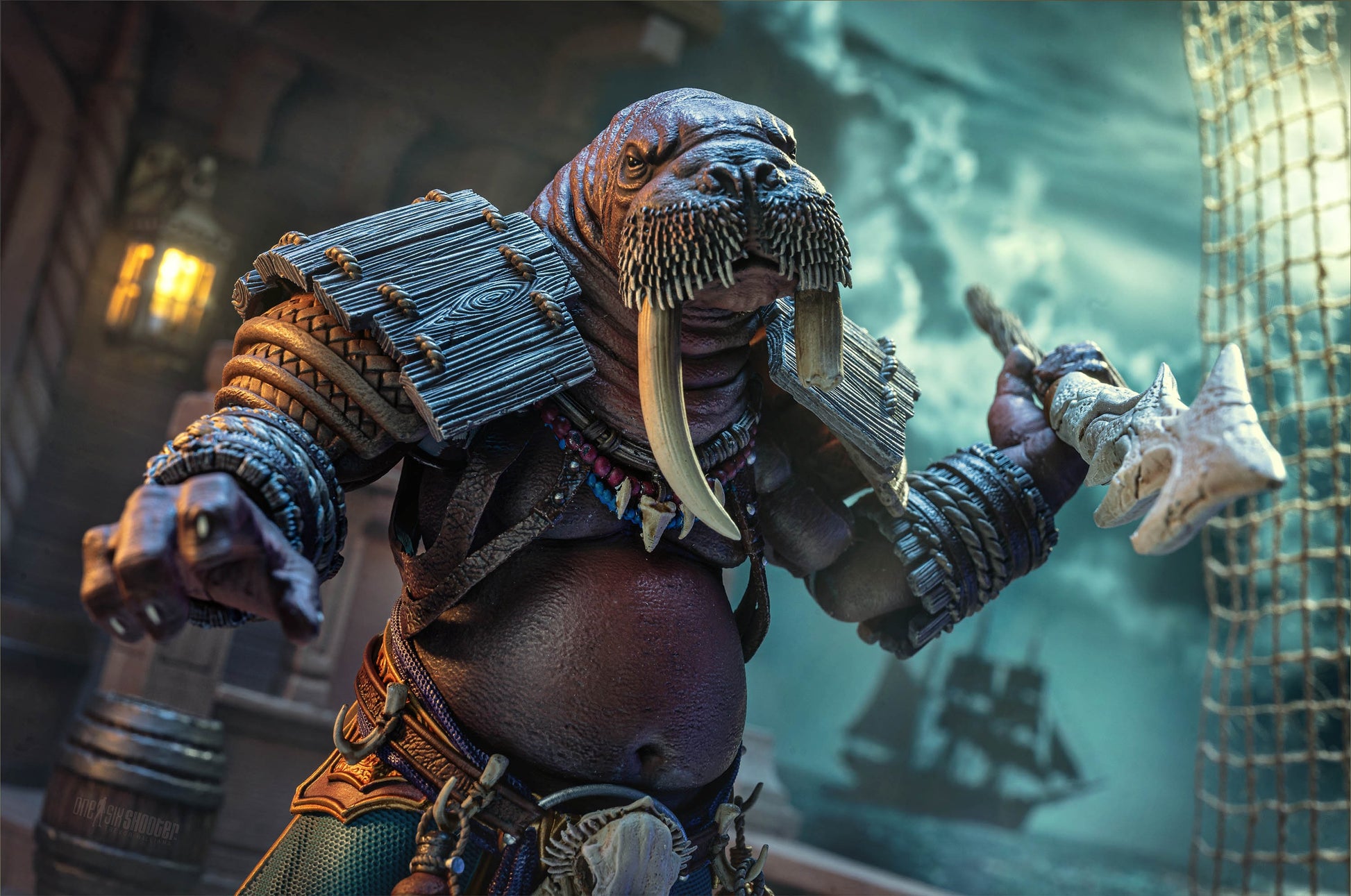 Mythic Legions: Dawns of Discovery Actionfigur Odobenn Ogre-scale - Four Horsemen Toy Design Action Figures