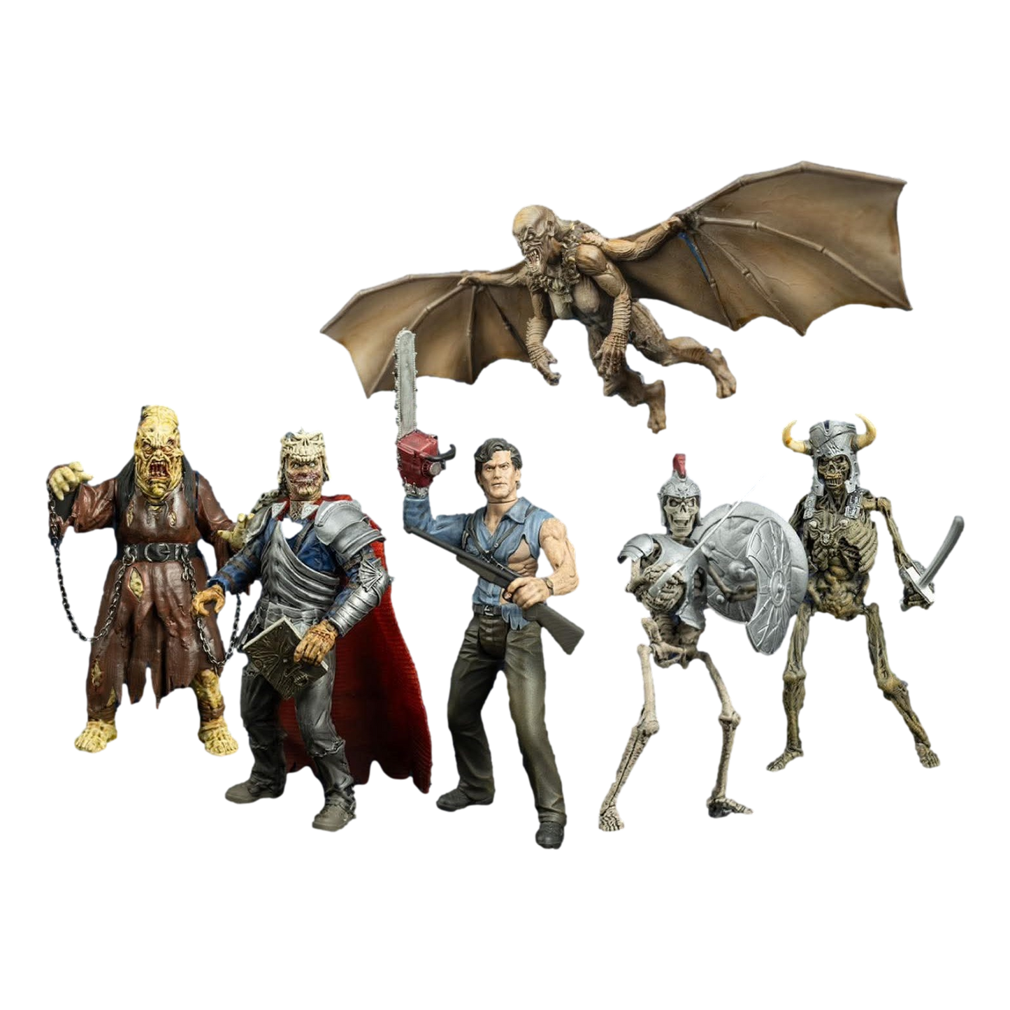 Evil Dead: Army of Darkness: 5-Inch Scale: Set of 6 Action Figures - Trick Or Treat Studios Action Figures