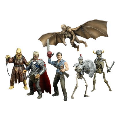 Evil Dead: Army of Darkness: 5-Inch Scale: Set of 6 Action Figures - Trick Or Treat Studios Action Figures
