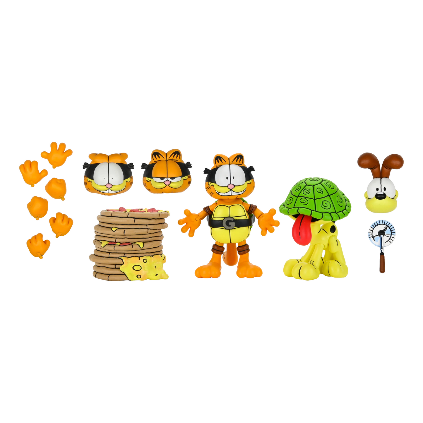 Teenage Mutant Ninja Turtles x Garfield: Garfello & Odie (Archie Comics): Ultimate 7 Inch: Action Figure Pack
